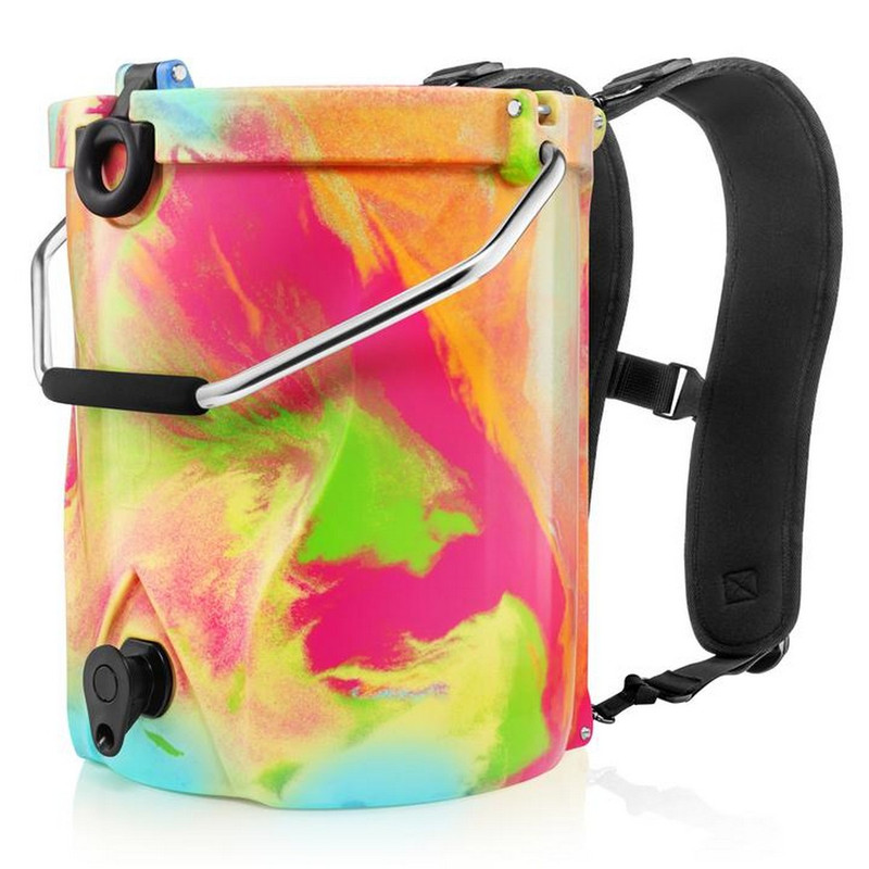 Brumate Backtap Rotomolded Backpack Cooler in Rainbow Swirl